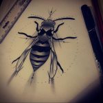 wasp tattoo sketch 07.01.2020 №024 -wasp tattoo sketch- tatufoto.com