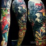 Тату марвел 15.01.2020 №022 -Marvel Tattoo- tatufoto.com