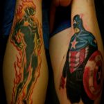 Тату марвел 15.01.2020 №051 -Marvel Tattoo- tatufoto.com