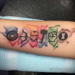 Тату марвел 15.01.2020 №079 -Marvel Tattoo- tatufoto.com