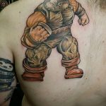 Тату супергерой Джаггернаут 15.01.2020 №002 -Marvel Tattoo- tatufoto.com