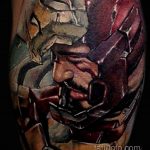 Тату супергерой Железный человек 15.01.2020 №002 -Marvel Tattoo- tatufoto.com