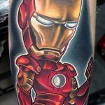 Тату супергерой Железный человек 15.01.2020 №013 -Marvel Tattoo- tatufoto.com