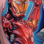 Тату супергерой Железный человек 15.01.2020 №018 -Marvel Tattoo- tatufoto.com