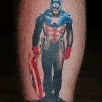 Тату супергерой Капитан Америка 15.01.2020 №006 -Marvel Tattoo- tatufoto.com
