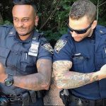 Фото действующего сотрудника полиции в форме с татуировками на теле для tatufoto.com 68