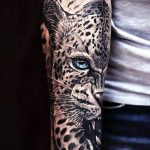 Фото тату Гепард 12.01.2020 №031 -cheetah tattoo- tatufoto.com