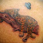 Фото тату Гепард 12.01.2020 №079 -cheetah tattoo- tatufoto.com