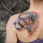 Фото тату Гепард 12.01.2020 №202 -cheetah tattoo- tatufoto.com