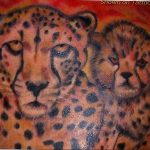 Фото тату Гепард 12.01.2020 №274 -cheetah tattoo- tatufoto.com