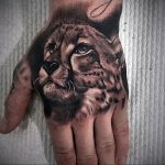 Фото тату Гепард 12.01.2020 №340 -cheetah tattoo- tatufoto.com