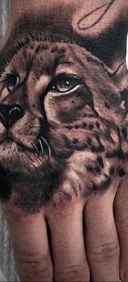 Фото тату Гепард 12.01.2020 №340 -cheetah tattoo- tatufoto.com