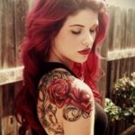 класная женская тату 21.01.2020 №014 -beautiful female tattoo- tatufoto.com