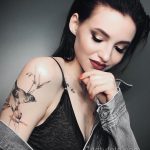 класная женская тату 21.01.2020 №070 -beautiful female tattoo- tatufoto.com