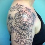 класная женская тату 21.01.2020 №072 -beautiful female tattoo- tatufoto.com
