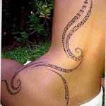 класная женская тату 21.01.2020 №083 -beautiful female tattoo- tatufoto.com