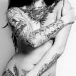 класная женская тату 21.01.2020 №154 -beautiful female tattoo- tatufoto.com