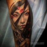 класная женская тату 21.01.2020 №203 -beautiful female tattoo- tatufoto.com