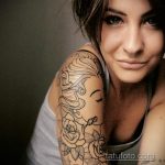 класная женская тату 21.01.2020 №319 -beautiful female tattoo- tatufoto.com