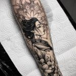 класная женская тату 21.01.2020 №327 -beautiful female tattoo- tatufoto.com