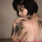класная женская тату 21.01.2020 №428 -beautiful female tattoo- tatufoto.com