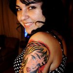 класная женская тату 21.01.2020 №526 -beautiful female tattoo- tatufoto.com