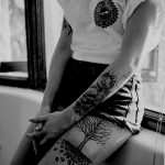 класная женская тату 21.01.2020 №543 -beautiful female tattoo- tatufoto.com
