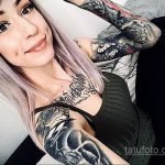крутая женская татуировки 21.01.2020 №047 -cool female tattoos- tatufoto.com
