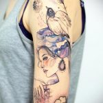 крутая женская татуировки 21.01.2020 №288 -cool female tattoos- tatufoto.com