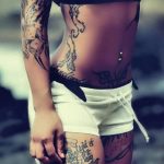 тату у сексуальной девушки 21.01.2020 №131 -tattoo of a sexy girl- tatufoto.com