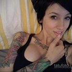 тату у сексуальной девушки 21.01.2020 №148 -tattoo of a sexy girl- tatufoto.com