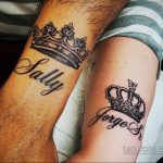фото тату корона на запястье 02.01.2020 №004 -crown tattoo- tatufoto.com