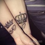 фото тату корона на запястье 02.01.2020 №006 -crown tattoo- tatufoto.com
