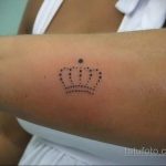 фото тату корона на запястье 02.01.2020 №015 -crown tattoo- tatufoto.com