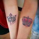 фото тату корона на запястье 02.01.2020 №023 -crown tattoo on the wrist- tatufoto.com