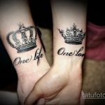 фото тату корона на запястье 02.01.2020 №026 -crown tattoo- tatufoto.com