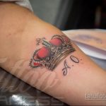 фото тату корона на запястье 02.01.2020 №041 -crown tattoo- tatufoto.com