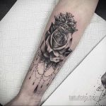фото тату корона на запястье 02.01.2020 №055 -crown tattoo- tatufoto.com