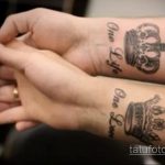 фото тату корона на запястье для девушек 02.01.2020 №1007 -crown tattoo- tatufoto.com