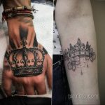 фото тату корона на запястье для девушек 02.01.2020 №1012 -crown tattoo- tatufoto.com