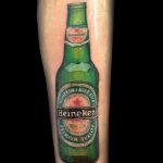 Тату бутылка пива 17.02.2020 №014 -beer tattoo- tatufoto.com