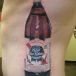Тату бутылка пива 17.02.2020 №018 -beer tattoo- tatufoto.com