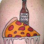 Тату бутылка пива 17.02.2020 №019 -beer tattoo- tatufoto.com