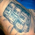 Тату на тему пива 17.02.2020 №008 -beer tattoo- tatufoto.com