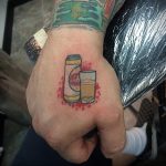 Тату на тему пива 17.02.2020 №009 -beer tattoo- tatufoto.com