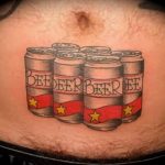 Тату на тему пива 17.02.2020 №029 -beer tattoo- tatufoto.com
