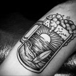 Тату с кружкой пива 17.02.2020 №003 -beer tattoo- tatufoto.com