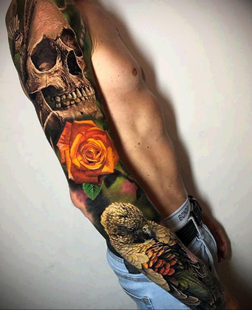 Фото пример тату с розой ко дню святого валентина от сайта tatufoto.com 12