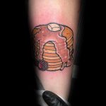 Фото татуировки с блинами к масленнице 24.02.2020 №114 -pancake tattoo- tatufoto.com