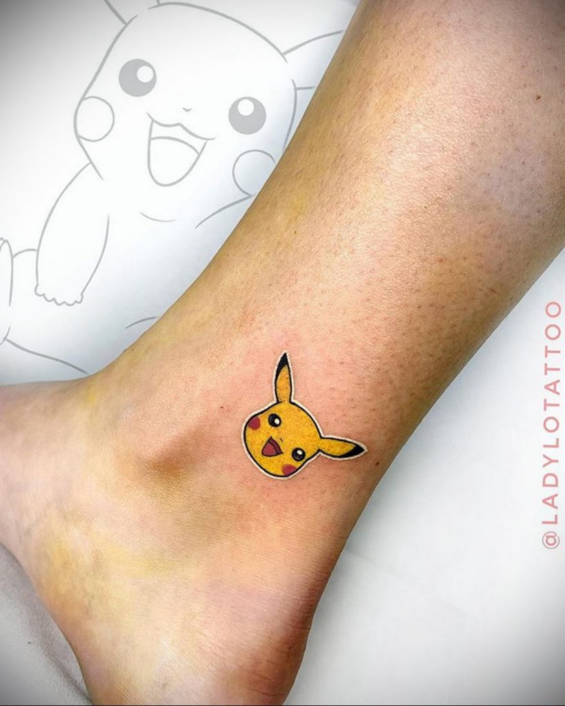 Фото татуировки с покемоном ко всемирному дню покемона – tatufoto.com - пикачу 1